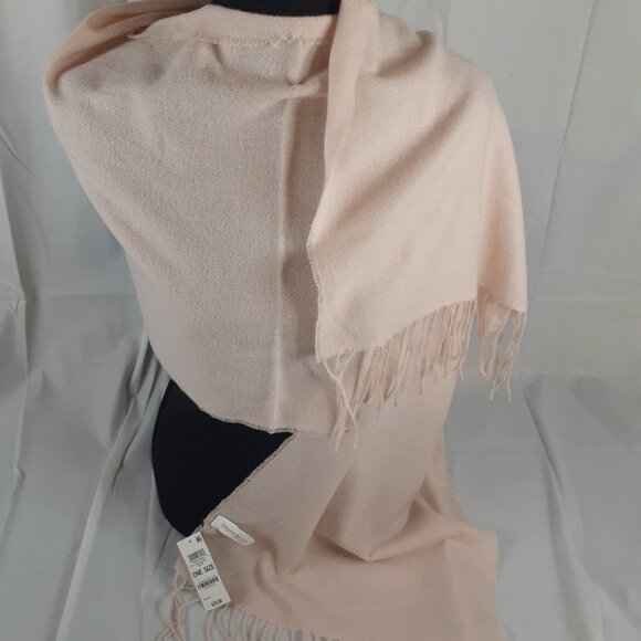 Style & Co. Fringe Detail Blush Winter Scarf - Picture 2 of 3